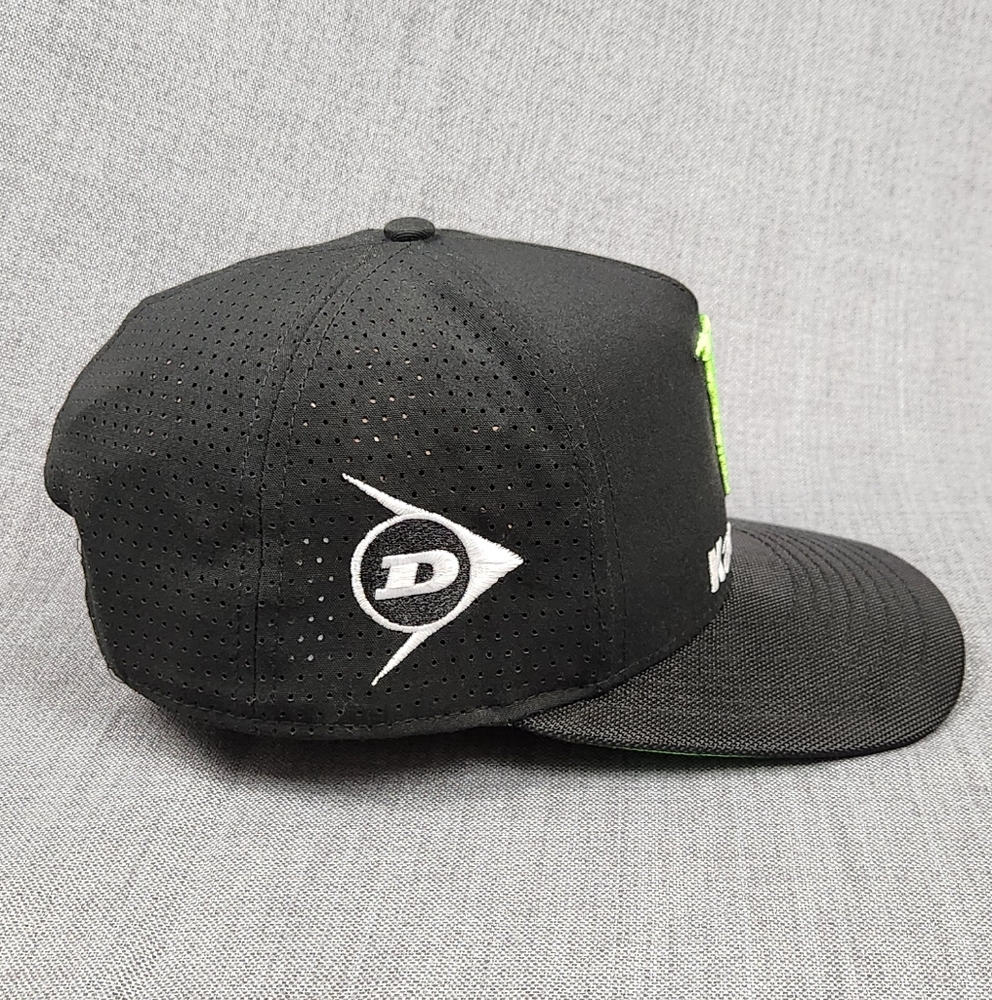 New Era × Monster × Kawasaki Racing Team Black Snap Back Hat - Picture 4 of 8
